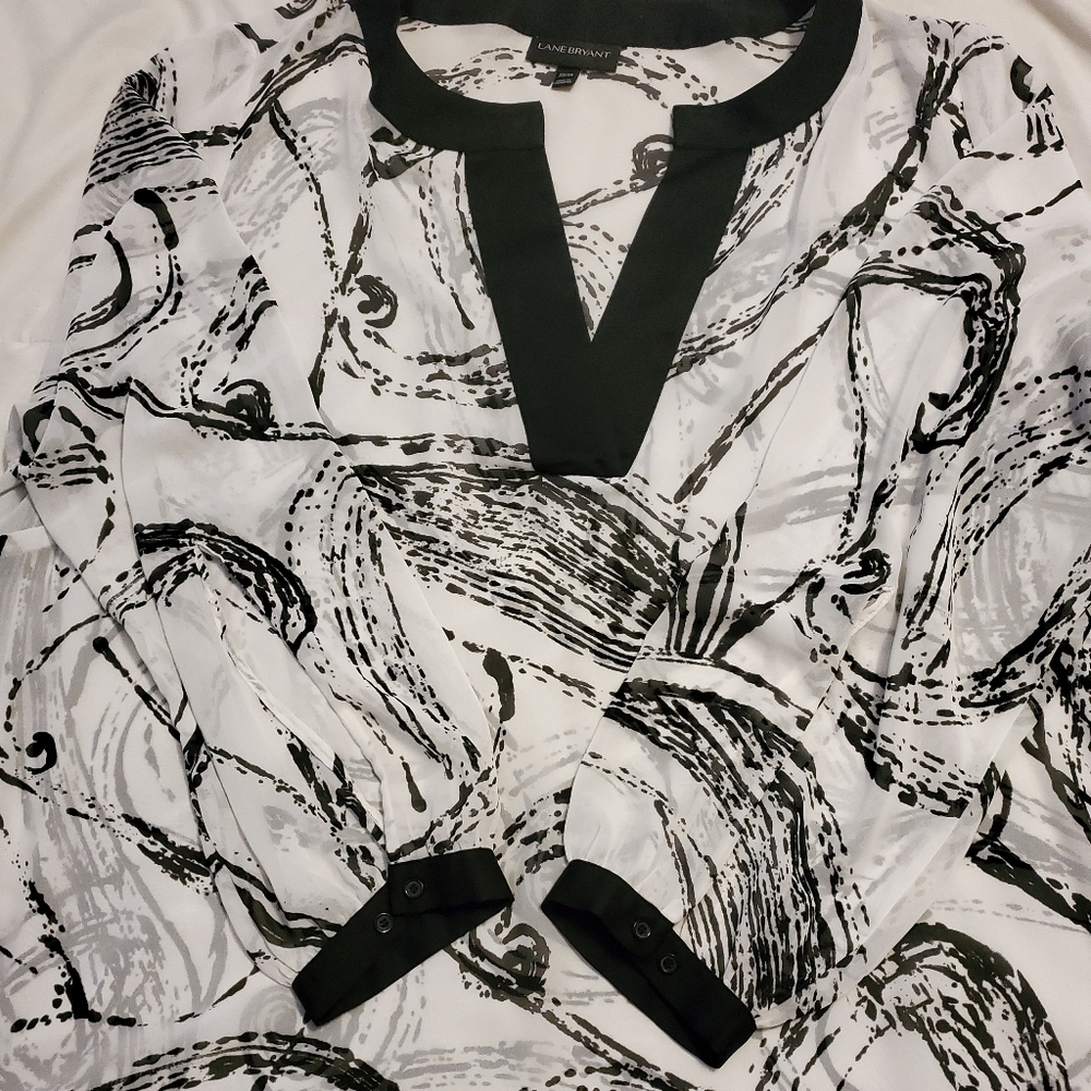 Lane Bryant sheer blouse
